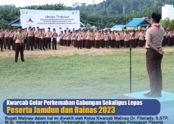 Kwarcab Gelar Perkemahan Gabungan Sekaligus Lepas Peserta Jamdun dan Rainas 2023