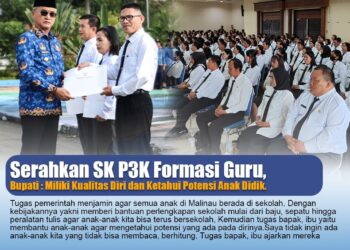Serahkan SK P3K Formasi Guru, Bupati : Miliki Kualitas Diri dan Ketahui Potensi Anak Didik
