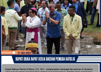 Bupati Buka Rapat Kerja Daerah Pemuda Katolik