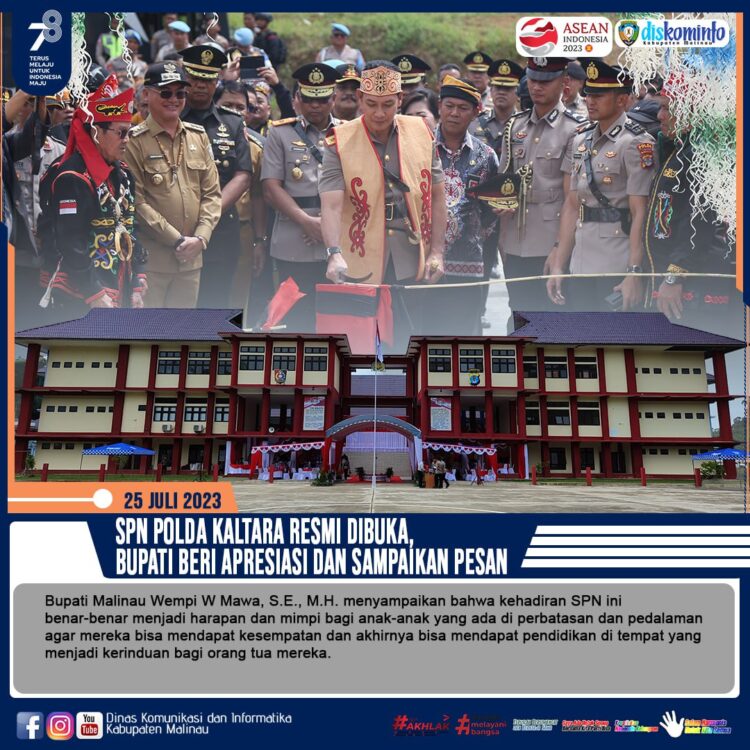 SPN Polda Kaltara Resmi Dibuka, Bupati Beri Apresiasi dan Sampaikan Pesan