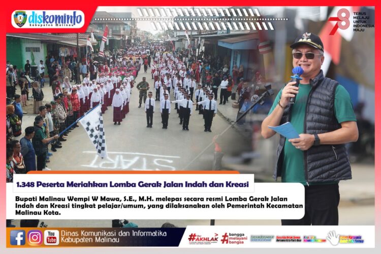 1.348 Peserta Meriahkan Lomba Gerak Jalan Indah dan Kreasi