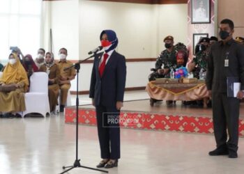 Bupati Laura Kukuhkan Paskibraka Kab. Nunukan Tahun 2022
