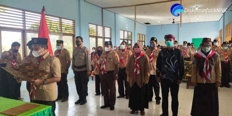 H. Hanafiah Lantik dan Kukuhkan Pengurus Kwartir Gerakan Pramuka Di Wilayah III