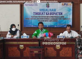 Wabup H. Hanafiah Buka Sosialisasi Bantuan Pemerintah Untuk Masyarakat (BPM) Infastruktur Livelihood Berbasis Kawasan (ILBK) Program Kotaku