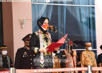 Upacara HUT Kabupaten Nunukan ke – 22 Tahun Berlangsung Khidmat dan Lancar