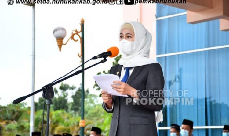 Apel Gabungan Korpri Perdana di Tahun 2022, Bupati Laura : Mari Perbanyak Rasa Syukur