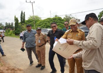 Wabup H. Hanafiah Turun Gunung Pantau Proyek Pembangunan di Kecamatan Sebuku dan Sembakung