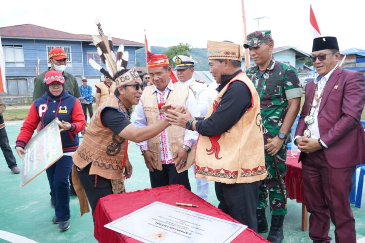 Selamat, Desa Liang Turan Kecamatan Krayan Barat Punya Lapangan Futsal Baru