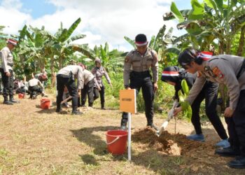Bupati Laura Apresiasi Polres Nunukan Tanam 1000 Bibit Pohon di Bumi Perkemahan Mansapa