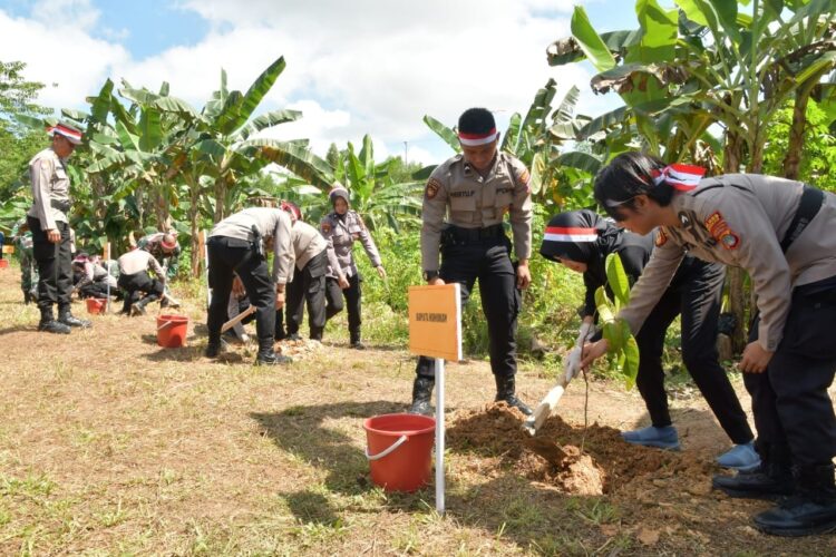Bupati Laura Apresiasi Polres Nunukan Tanam 1000 Bibit Pohon di Bumi Perkemahan Mansapa