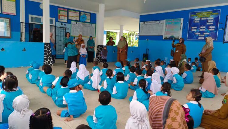 Potret Kegembiraan Anak-anak di Nunukan Usai Dikunjungi Bunda PAUD Hj. Sri Kustarwat