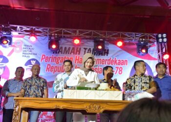 Meriahkan Malam Ramah Tamah HUT ke 78 RI, Laura Hadirkan Artis Ibukota dan Jajanan Gratis untuk Masyarakat Nunukan
