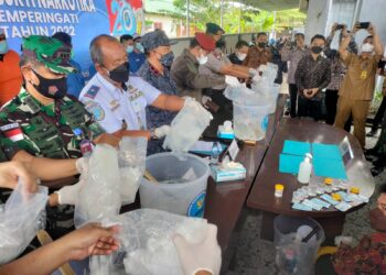 8,2 Kg Sabu Dimusnahkan BNNP Kaltara di Halaman Kantor BNNK Tarakan