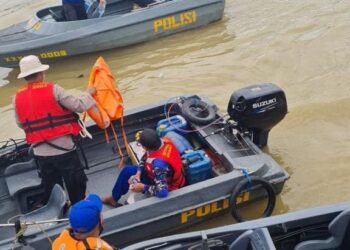 ABK Tagboat Lompat ke Sungai Sabhanar Lama, Kini Masih dalam Proses Pencarian