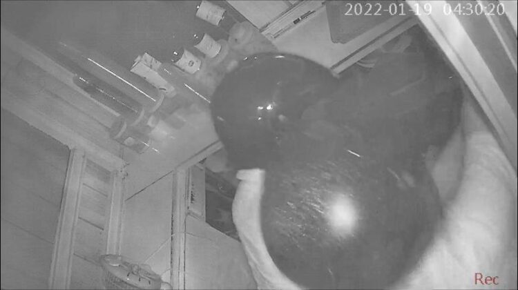 Terekam CCTV, Dua Pria Berhelm Curi Tabung Gas dan Kotak Amal