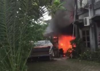 Apotek Tanjung Selor Terbakar, Sumber Api Masih Diselidiki