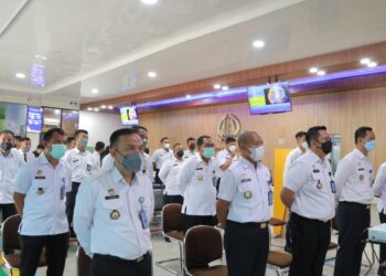 Kantor Imigrasi Kelas II TPI Tarakan Ikuti Apel Kesiapan Pegawai Akhir Tahun 2021