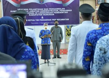 Kebutuhan Organisasi, Bupati Laura Lantik Pejabat Administrator, Pengawas dan Pejabat Fungsional di Lingkungan Pemkab Nunukan