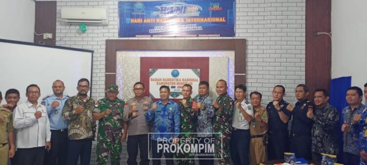 Puncak Peringatan Hari Anti Narkotika Internasional (Hani) Tahun 2022 Diikuti Secara Virtual di Nunukan