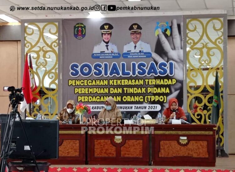 DP3AP2KB Kabupaten Nunukan Gelar Sosialisasi Pencegahan Kekerasan Terhadap Perempuan dan Tindakan Pidana Perdagangan Orang