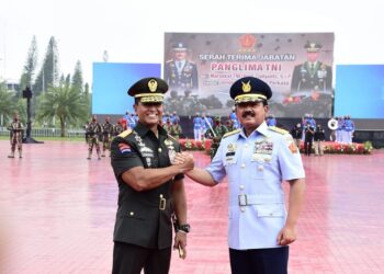 Serah Terima Jabatan Panglima TNI di Mabes TNI
