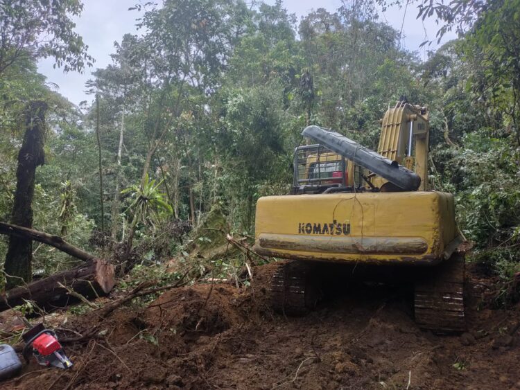 Dua Alat Berat Perambah Hutan Konservasi Disita Dishut Sumut