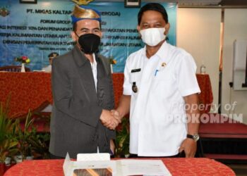 Wabup H. Hanafiah Hadiri FGD Participating Interest (PI) 10 % dan Penandatanganan Kesepakatan Kabupaten dan Kota Se – Kaltara