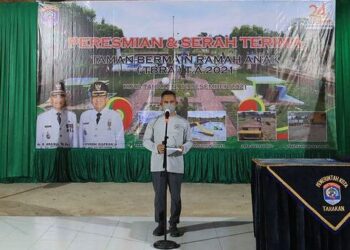 Walikota Tarakan Resmikan Empat Taman Bermain Ramah Anak (TBRA)