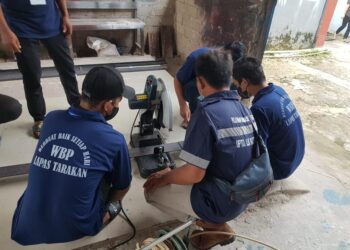 Gandeng LLK, Lapas Tarakan Beri Warga Binaan Pelatihan Fabrikasi Las