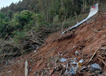 Jet Boeing China Jatuh di Pegunungan, 132 Penumpang Tidak Ada Tanda-tanda Selamat