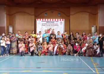 Ratusan “Laskar Kristus” Penuhi GOR Dwikora, Cara Kreatif Bamag Nunukan Peringati Hari Anak Nasional