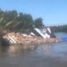 Melintas Saat Air Surut, Kapal Kayu Bermuatan Sembako Karam di Sungai Kerapu Depan Pulau Tibi
