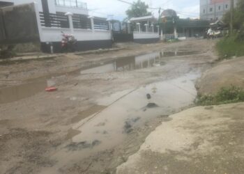 Perbaikan Jalan Terhenti, Begini Kondisi Terkini Jalan Dr Sutomo,Karang Balik, Tarakan Barat