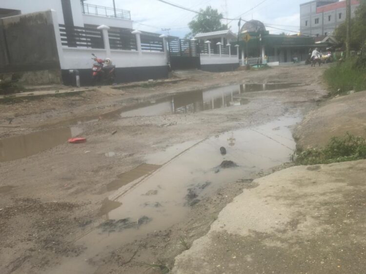 Perbaikan Jalan Terhenti, Begini Kondisi Terkini Jalan Dr Sutomo,Karang Balik, Tarakan Barat