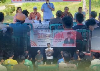 Anggota DPRD Provinsi Kalimantan Utara (Kaltara), Arming, menggelar rangkaian kegiatan Sosialisasi Peraturan Daerah (Sosperda) di Kabupaten Nunukan. (Humas DPRD Kaltara)