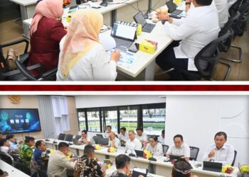 Audiensi berlangsung di Ruang Rapat Direktorat Sistem Strategi Penyelenggaraan Jalan dan Jembatan (SSPJJ), Direktorat Jenderal Bina Marga. (Humas DPRD Kaltara).