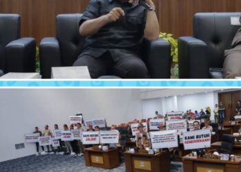 RDP bersama masyarakat Krayan Selatan di Gedung DPRD Kaltara. (Humas DPRD Kaltara)