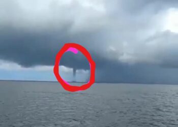 Angin Puting Beliung di Perairan Bunyu