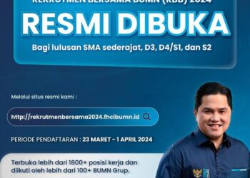 Warga Kaltara Rekrutmen BUMN 2024 Dibuka Hari Ini, Berikut Formasi dan Link Pendaftarannya