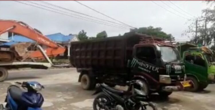 Barang bukti tambang ilegal yang disita Polda Kaltara