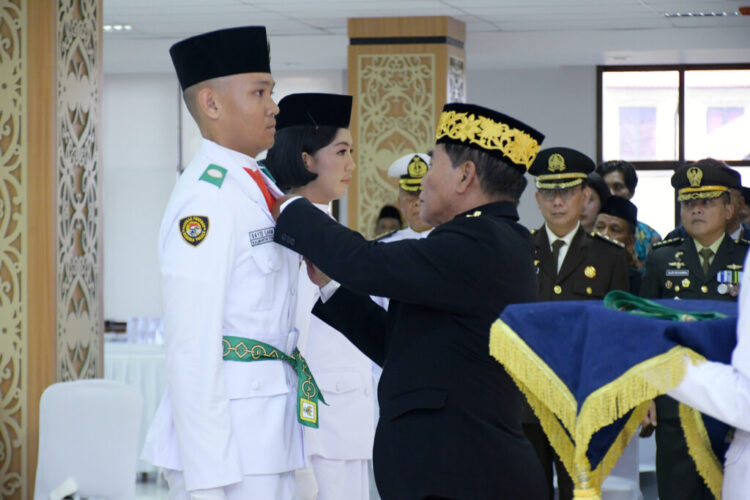 Gubernur Zainal Kukuhkan 26 Paskibraka Kaltara untuk HUT RI ke-81