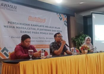 Awasi Kampanye Peserta Pemilu di Media Massa, Bawaslu Tarakan Lakukan Hal ini