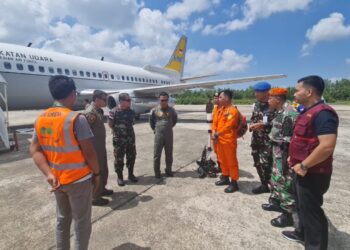 Hari Kedua Pencarian, Lanud Anang Busra Turunkan Pesawat Pengintai Signal Jenis Boeing 737
