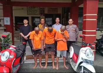 Curi Motor Pegawai Hotel, Tiga Pelaku Dibekuk Unit Reskrim Polsek Tarakan Barat