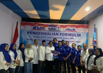 Relawan Sulaiman Kembalikan Formulir Pendaftaran Bacalon Gubernur Kaltara ke Demokrat