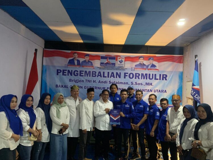 Relawan Sulaiman Kembalikan Formulir Pendaftaran Bacalon Gubernur Kaltara ke Demokrat