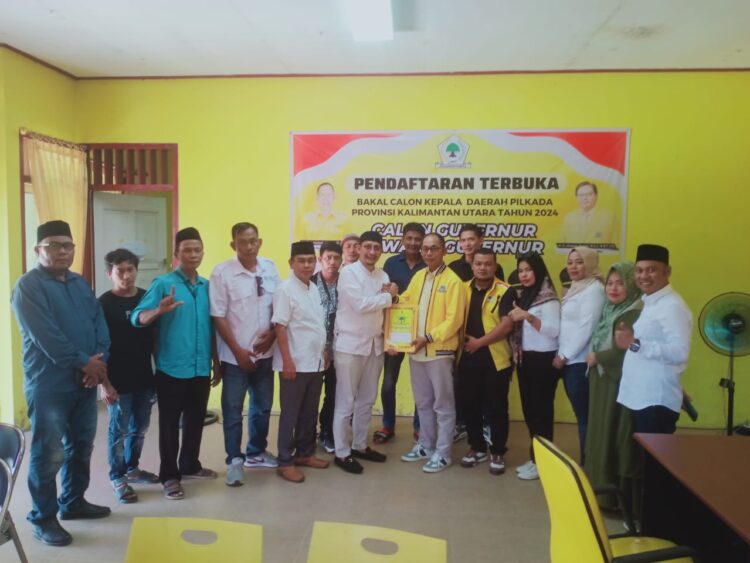 MANTAP! Relawan Sahabat Andi Sulaiman Serahkan Berkas Penjaringan ke Golkar, Andi Irfan: Ingin Kaltara Sejahtera