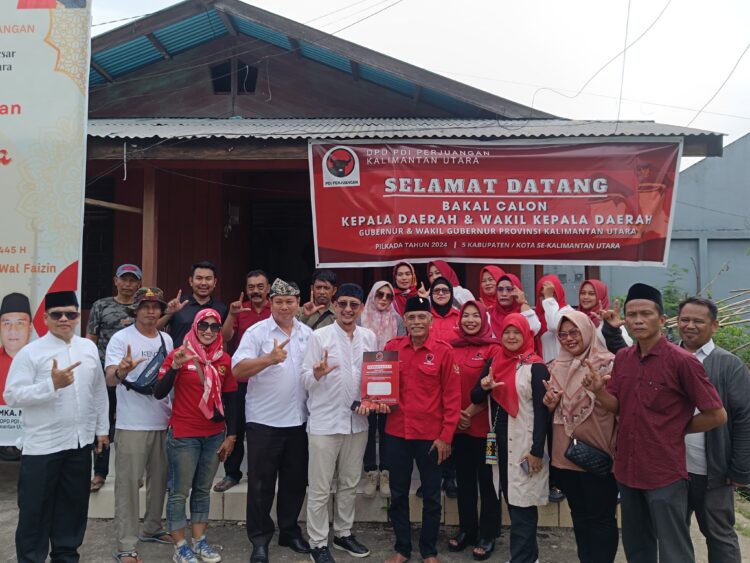 MANTAP! Relawan Sahabat Andi Sulaiman Serahkan Berkas Penjaringan Calon Gubernur Kaltara ke PDI Perjuangan