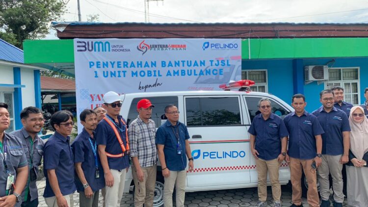 Peduli Kesehatan, PT Pelindo (Persero) Regional 4 Beri Bantuan Ambulan Kepada Yayasan di Nunukan