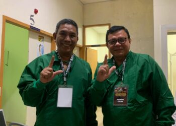 Sulaiman-Adri Patton Jalani Pemeriksaan Kesehatan di RSUD dr. H. Jusuf SK